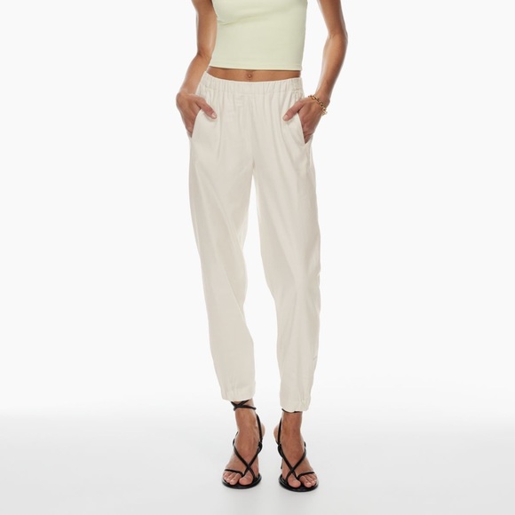 Babaton Pants - Aritzia Babaton Dexter Pant - Bone